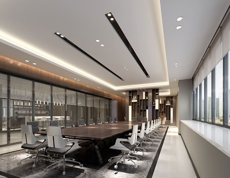 上海办公室装修:办公室壁纸让办公空间焕然一新。